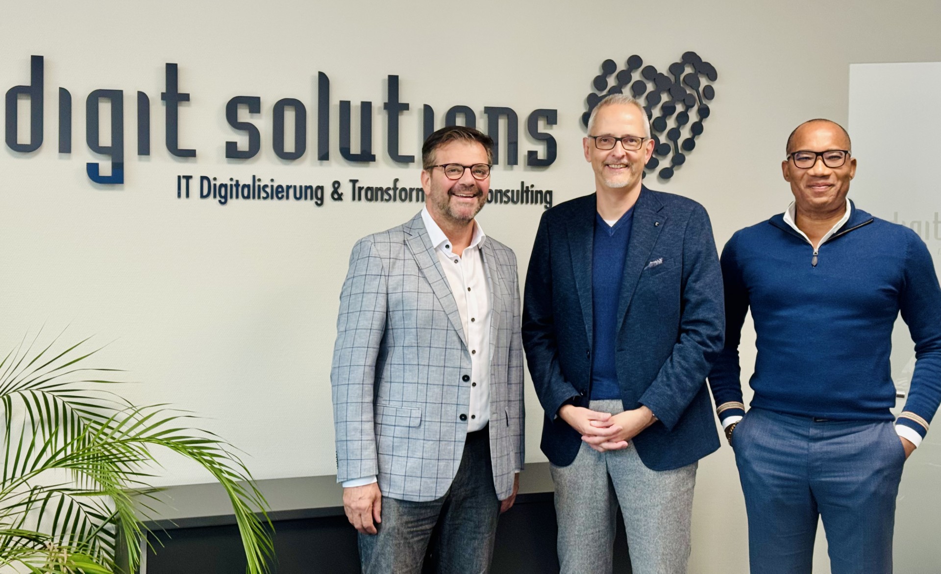 das Team, von links nach rechts: Christian Werner, Andreas Richter, Dickson Usuwa